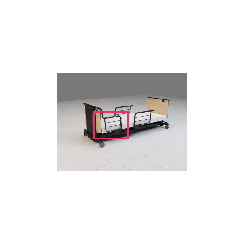 Lot de 2 barrières d'épaules pour lit ORBIT - Longues