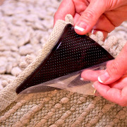 Coins antidérapants pour tapis - lot de 8