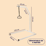 Potence de lit sur pieds démontable