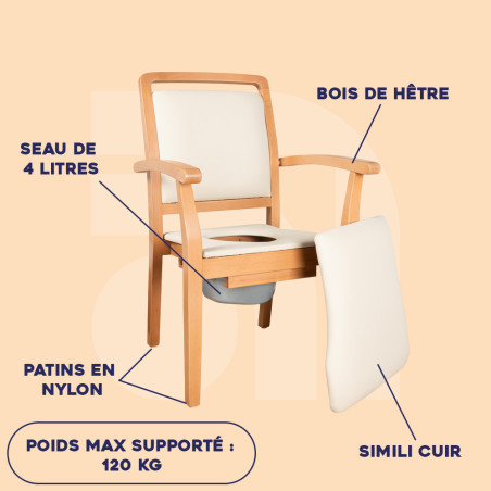 Fauteuil garde-robe en bois Derby