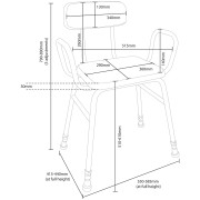 Chaise de cuisine assise haute 4 en 1