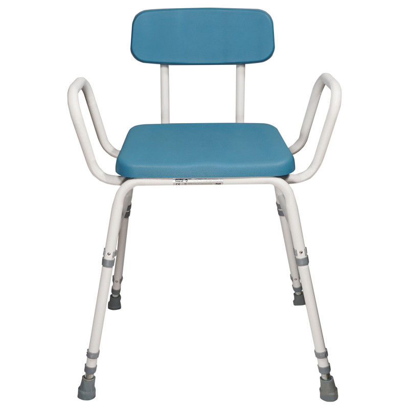 Chaise de cuisine assise haute 4 en 1 - Bleu - 44 cm