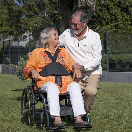 Ceinture pour fauteuil roulant confortable et évolutive Evolution