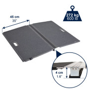 Rampe de seuil pliable légère et antidérapante