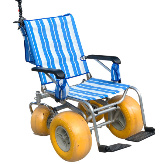 Fauteuil roulant de plage...