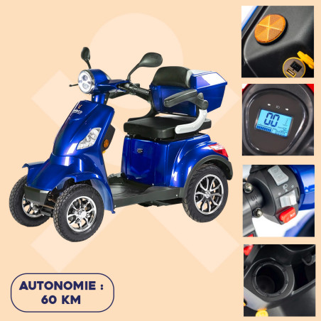 Scooter électrique 4 roues Faster non homologué route