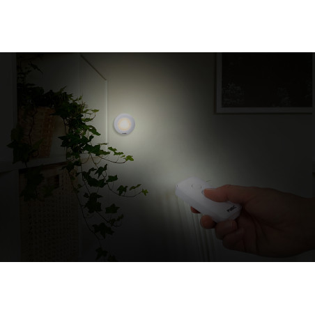 Lot de 2 veilleuses LED avec télécommande - éclairage de nuit