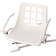 Siège de bain pivotant à accoudoirs relevables Edora