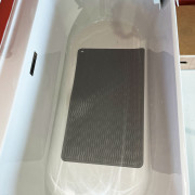 Tapis de bain antidérapant gris en longueur 70x40 cm non perforé