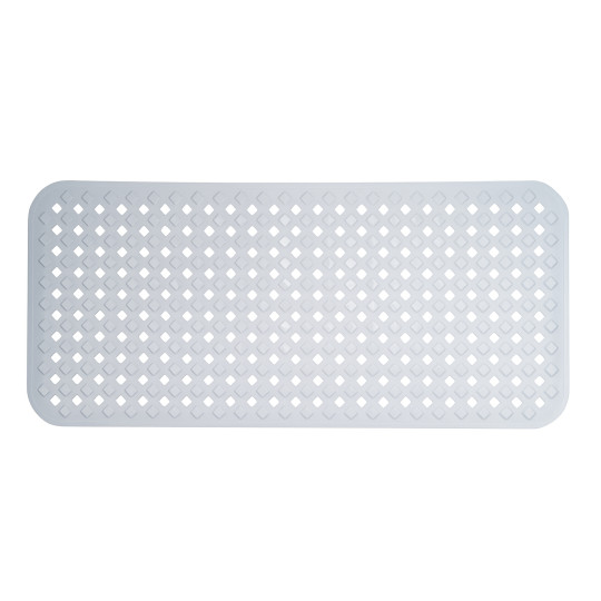 Tapis de bain antidérapant rectangulaire à ventouses perforé