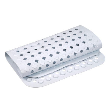 Tapis de bain antidérapant rectangulaire à ventouses perforé