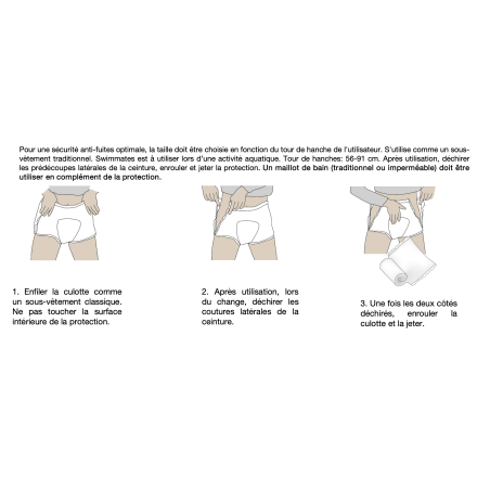 Pants - Slip absorbant pour piscine - Swimmates