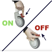 Chaise de douche à roulettes Tarifa