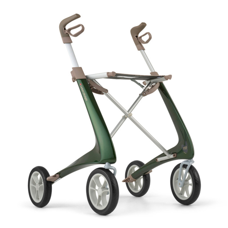 Déambulateur 4 roues ultra léger Carbon Ultralight - ACRE - Vert - 67 cm