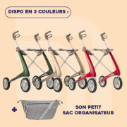 Déambulateur 4 roues ultra léger Carbon Ultralight - ACRE