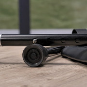 Canne de marche en T réglable avec sacoche