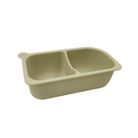 Assiette compartimentée en siliconne à ventouse