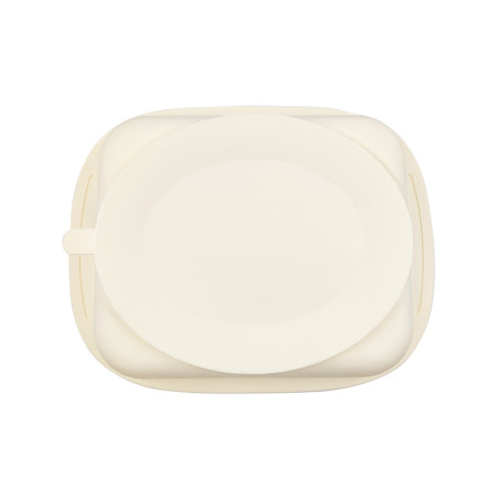 Assiette compartimentée en siliconne à ventouse