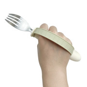 Fourchette ergonomique avec anse et manche siliconne