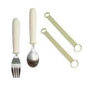 Fourchette ergonomique avec anse et manche siliconne