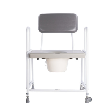 Chaise percée bariatrique à hauteur réglable