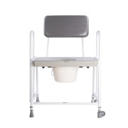 Chaise percée bariatrique à hauteur réglable