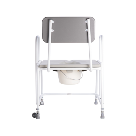 Chaise percée bariatrique à hauteur réglable