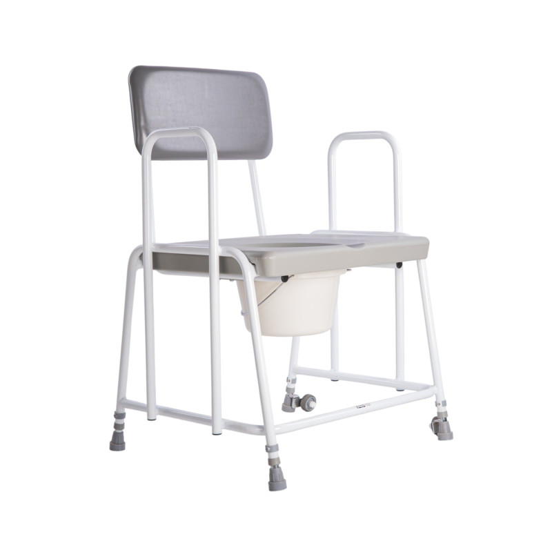 Chaise percée bariatrique à hauteur réglable