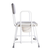 Chaise percée bariatrique à hauteur réglable