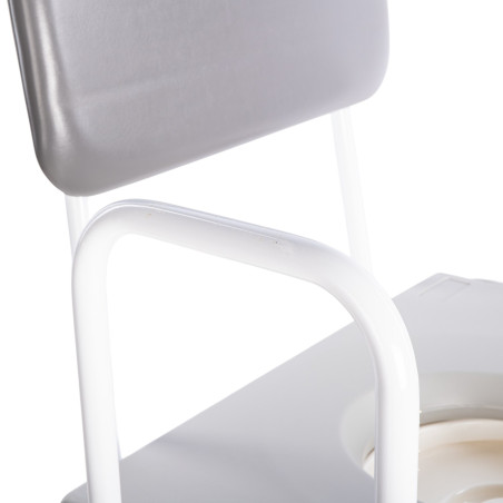 Chaise percée bariatrique à hauteur réglable