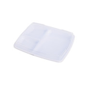 Assiette 3 compartiments avec couvercle