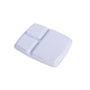 Assiette 3 compartiments avec couvercle