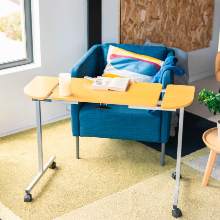 Table de lit inclinable et réglable