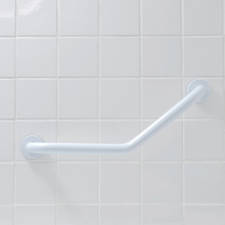 Barre d'appui coudée 135° inox 30 x 30 cm