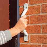 Barre d'appui en inox avec extrémités plates