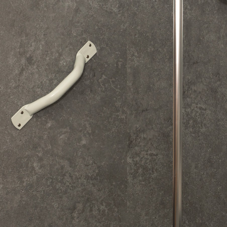 Barre d'appui en inox avec extrémités plates