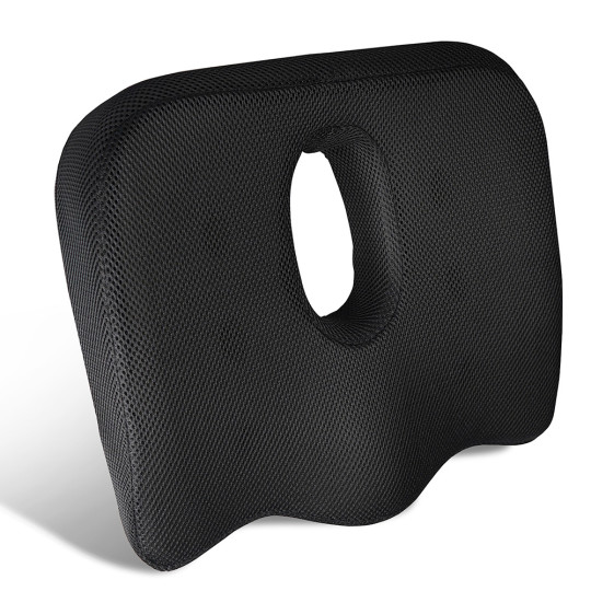 Coussin Ergonomique En Mousse Mémoire Forme De U - Pour Soulager Le Coccyx - Bureau, Voiture, Fauteuil Roulant