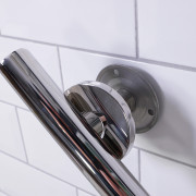 Barre d'appui droite acier poli