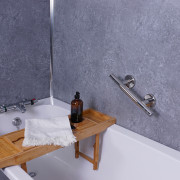 Barre d'appui droite acier poli