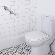 Barre d'appui droite acier poli