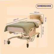 Lit médicalisé releveur et verticalisable Sit Up