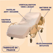 Lit médicalisé releveur et verticalisable Sit Up