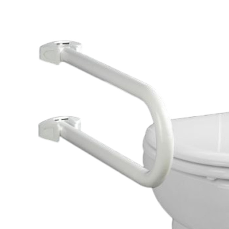 Barre d'appui relevable WC - Blanc - 120 kg