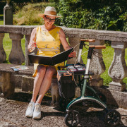 Déambulateur carbone Saljol tout en 1