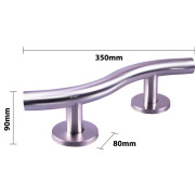 Barre d'appui courbée Inox