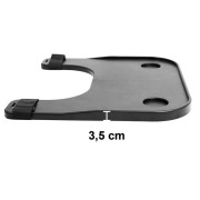 Plateau de fauteuil roulant universel avec porte-gobelet