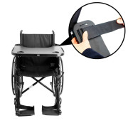 Plateau de fauteuil roulant universel avec porte-gobelet