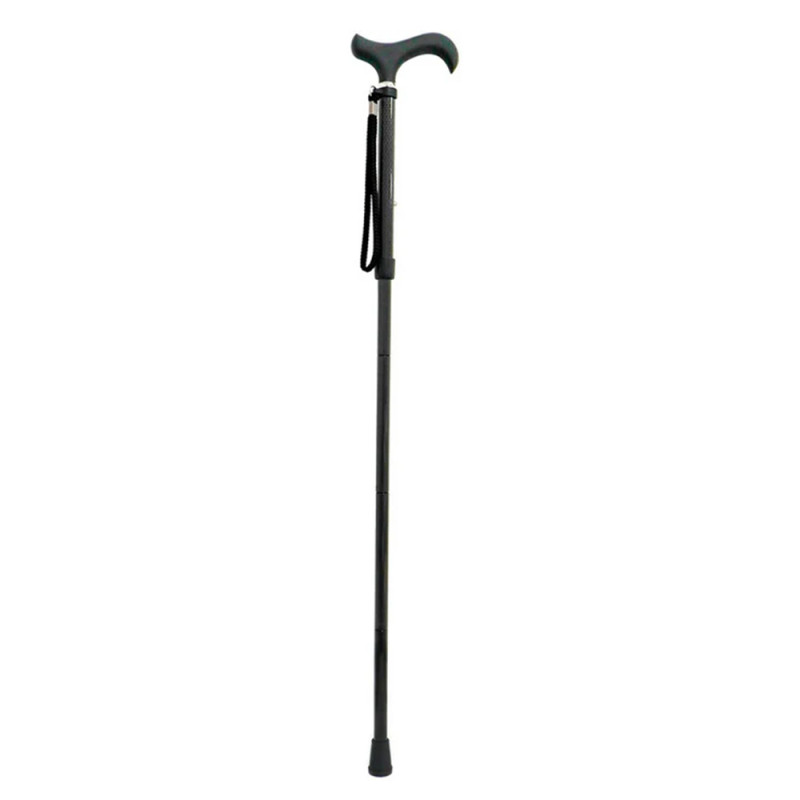 Canne de marche pliante en fibre de carbone avec pochette de rangement - 100 kg