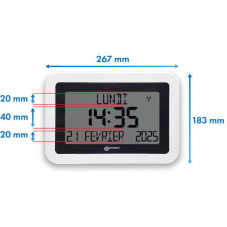 Horloge calendrier Viso 10