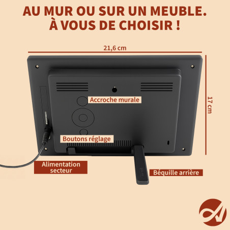 l'horloge calendrier numérique aplos